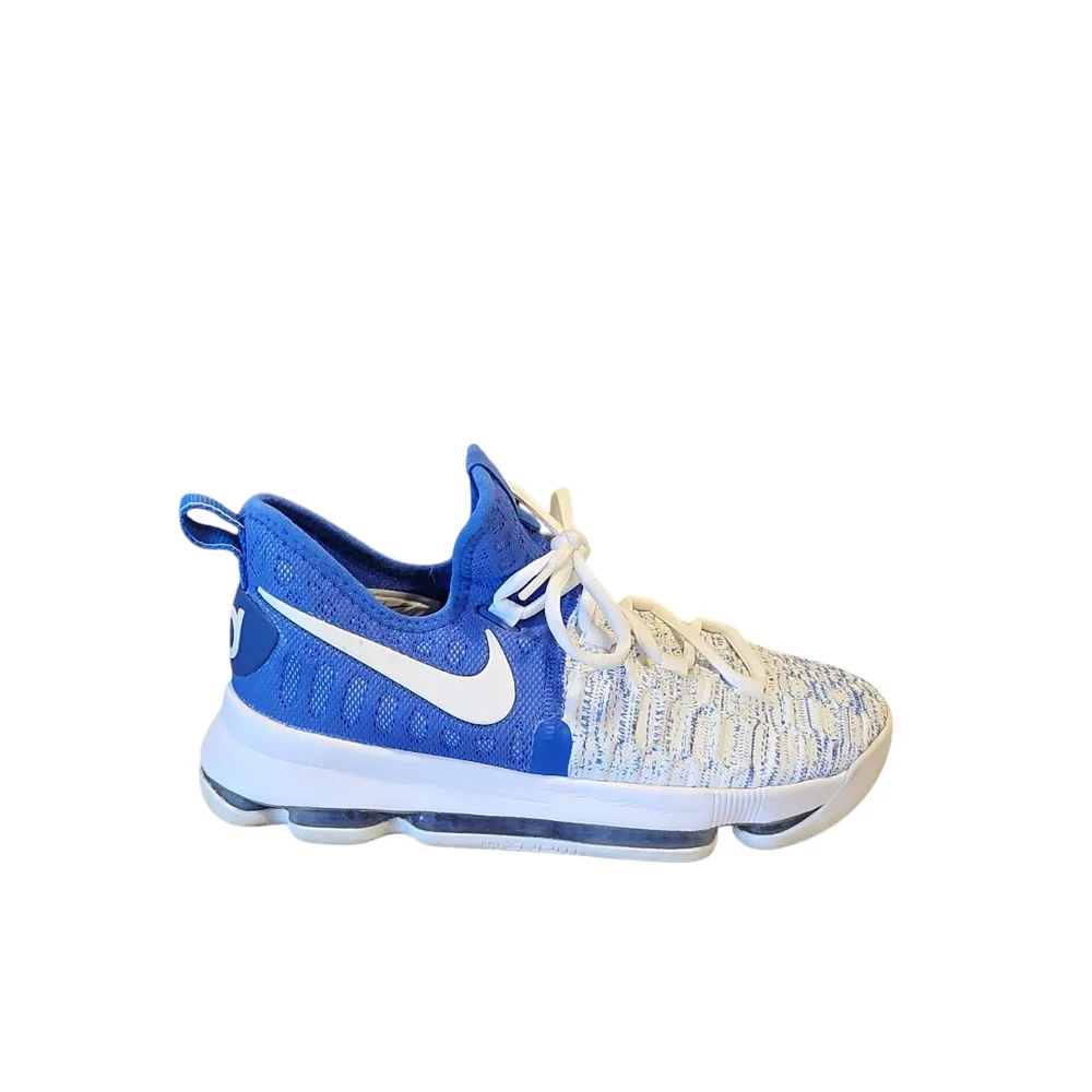 Nike KD 9 GS Home 2 Royal Blue/White Sneakers - Picture 2 of 7